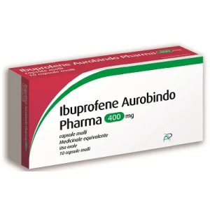 Ibuprofene aurobindo 10 capsule molli 400 mg