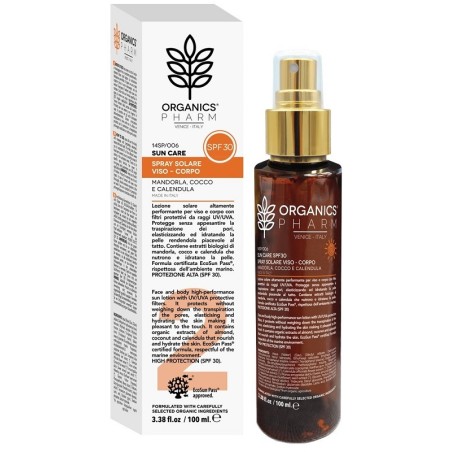 Organics pharm spray solare viso corpo spf30 100 ml