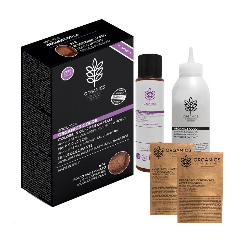 Organics pharm organic color 6/4 rosso rame chiaro