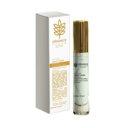 Organics pharm sweet water profumo delicato per capelli finocchio e rosa 15 ml
