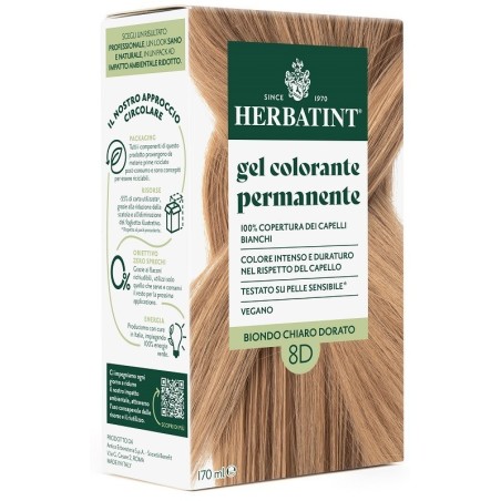 Herbatint 8d biondo chiaro dorato 170 ml