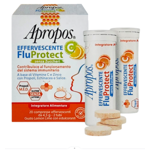 Apropos effervescente c fluprotect senza zuccheri 20 compresse effervescenti