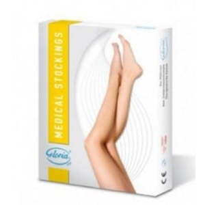 Gloriamed comfort 252 gambaletto lungo beige punta chiusa misura medium 1 paio