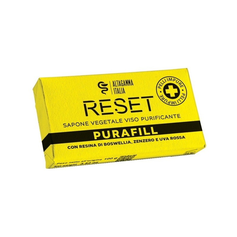 Purafill reset sapone vegetale purificante viso pelli impure100 g