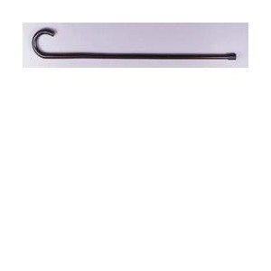 Bastone brio in legno di castagno liscio manico curvo uomo h92cm