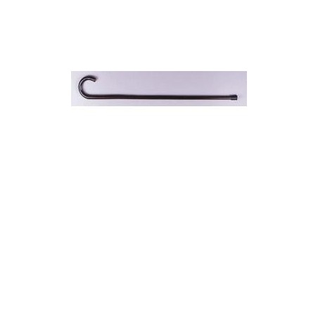 Bastone brio in legno di castagno liscio manico curvo uomo h92cm