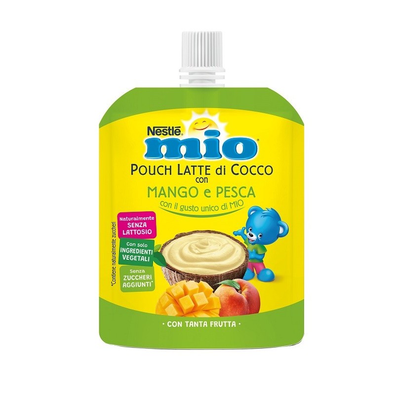 Mio pouch latte di cocco con mango e pesca 90 g