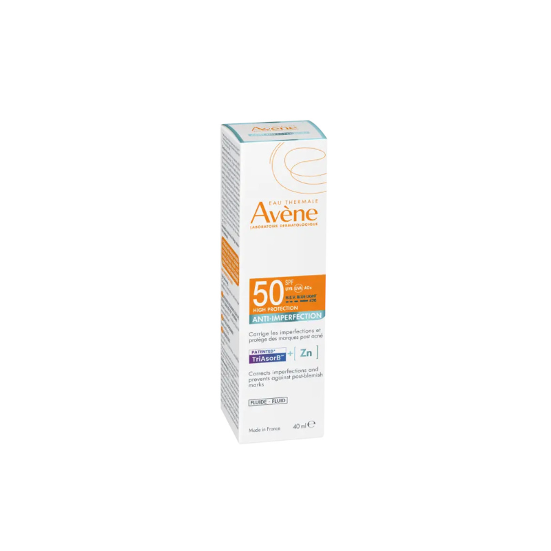 Eau thermale avene solare fluido anti-imperf spf 50 40 ml