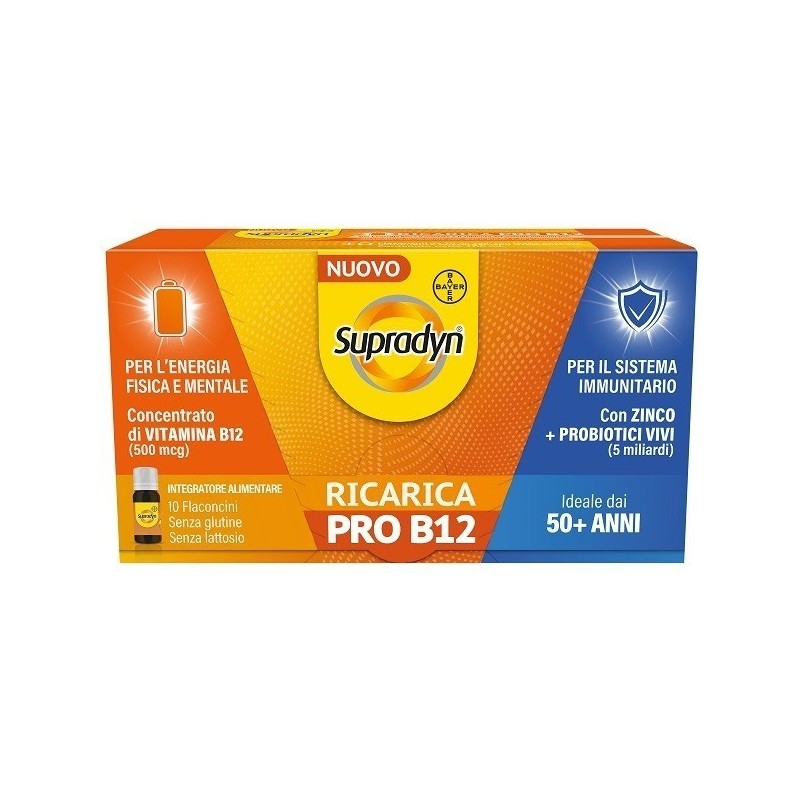 Supradyn ricarica pro b12 10 flaconcini Supradyn ricarica pro b12 10 flaconcini