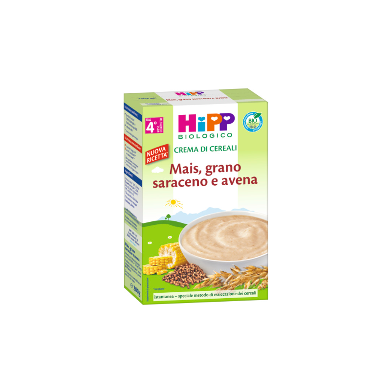 Hipp crema cereali mais grano saraceno 200 g Hipp crema cereali mais grano saraceno 200 g