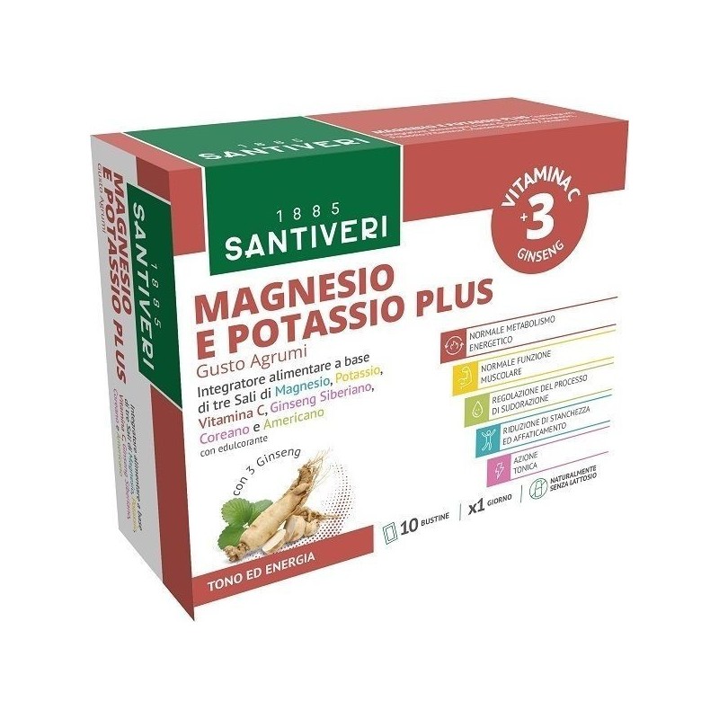 Magnesio & potassio plus sali minerali 10 bustine