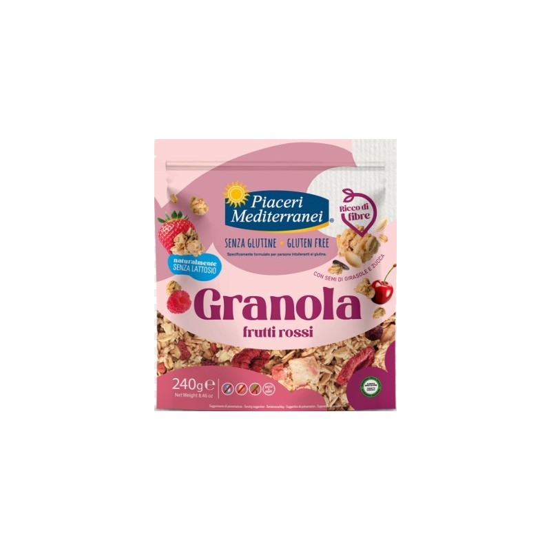 Piaceri mediterranei granola frutti rossi 240 g
