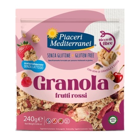 Piaceri mediterranei granola frutti rossi 240 g
