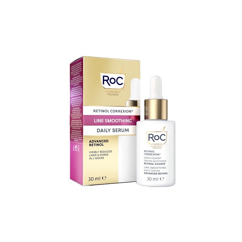 Roc retinol correxion line smoothing siero viso giorno 30 ml