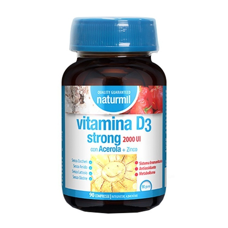 Naturmil vitamina d3 strong 2000 ui 90 compresse