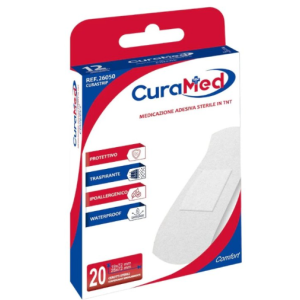 Cerotto curastrip tessuto non tessuto 2 misure 20 pezzi