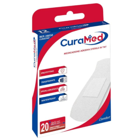 Cerotto curastrip tessuto non tessuto 2 misure 20 pezzi