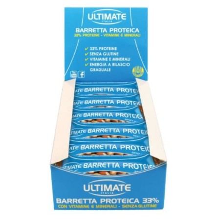 Ultimate barretta proteica nocciola 24 pezzi Ultimate barretta proteica nocciola 24 pezzi