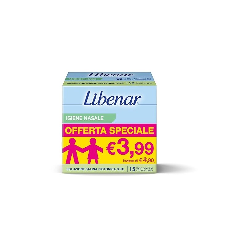 Soluzione isotonica libenar 15 flaconcini da 5 ml taglio prezzo Soluzione isotonica libenar 15 flaconcini da 5 ml taglio prezzo