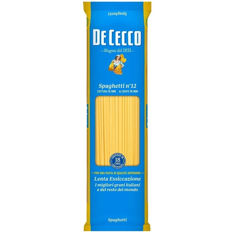 De cecco spaghetti n12 nuova ricetta 400 g De cecco spaghetti n12 nuova ricetta 400 g