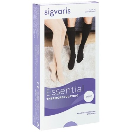 Sigvaris cotton ccl1 gambaletto lungo nero punta aperta s Sigvaris cotton ccl1 gambaletto lungo nero punta aperta s