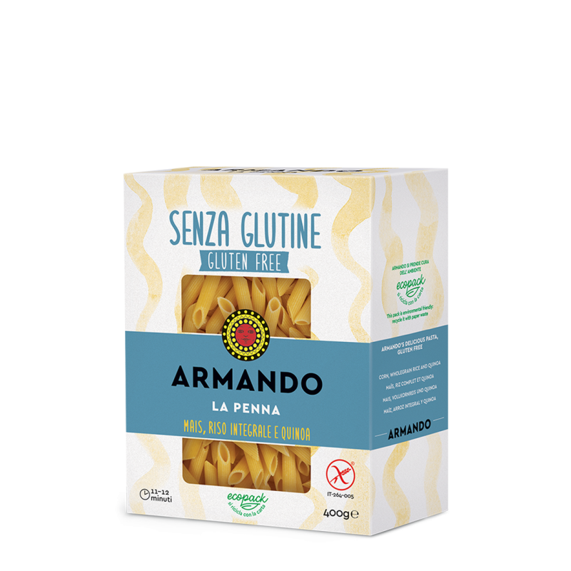 Il gluten free di armando la penna mais riso integrale e quinoa 400 g Il gluten free di armando la penna mais riso integrale e quinoa 400 g