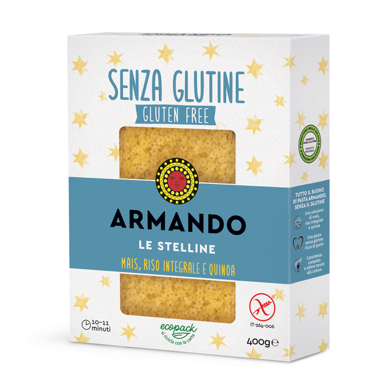 Il gluten free di armando le stelline mais riso integrale equinoa 400 g