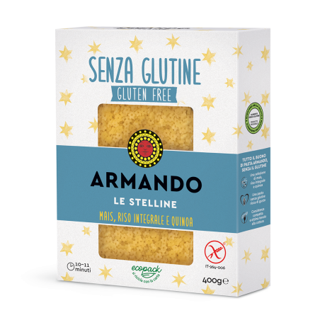 Il gluten free di armando le stelline mais riso integrale equinoa 400 g
