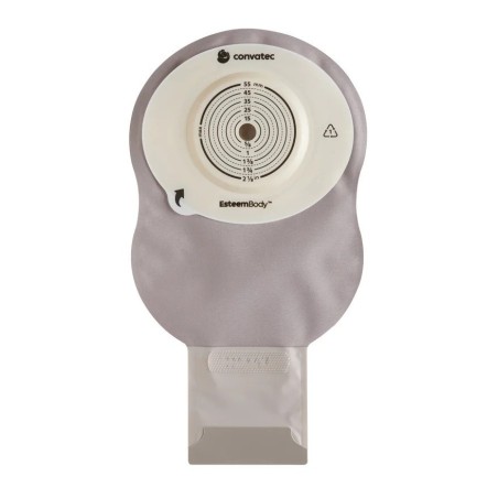 Sacca ileostomia esteem body fondo aperto 4 mm opaco ritagliabile 10-45 mm 10 pezzi