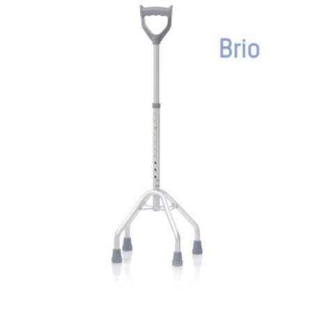 Quadripode brio in alluminio anodizzato con manico chiuso impugnatura anatomica