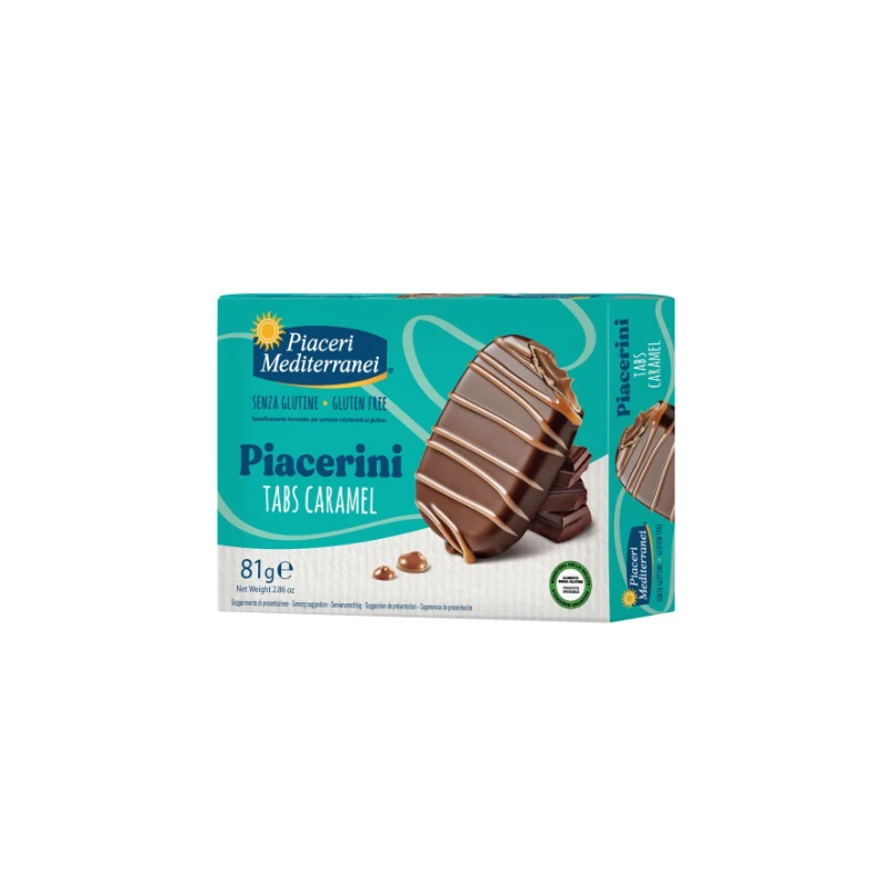 Piaceri mediterranei piacerini tabs caramel 81 g Piaceri mediterranei piacerini tabs caramel 81 g