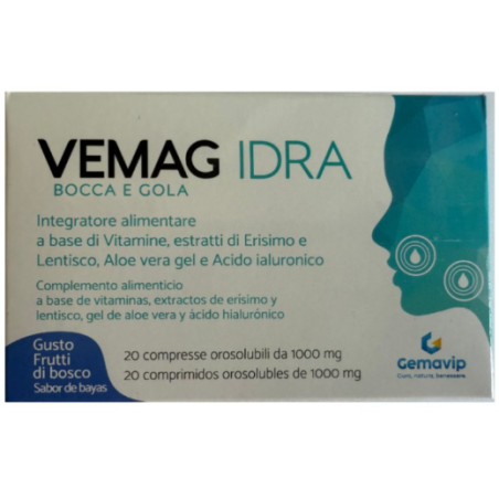 Vemag idra bocca gola frutti di bosco 40 compresse orosolubili