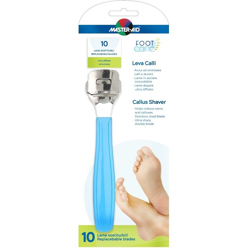 Master-aid footcare levacalli + 10 lame ricambio