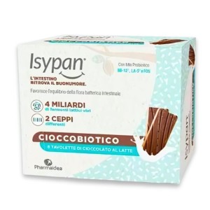 Isypan cioccobiotico latte 8 pezzi