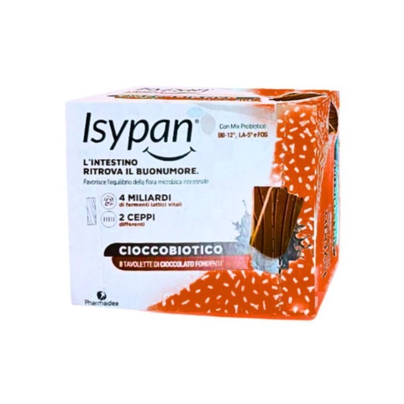 Isypan cioccobiotico fondente 8 pezzi
