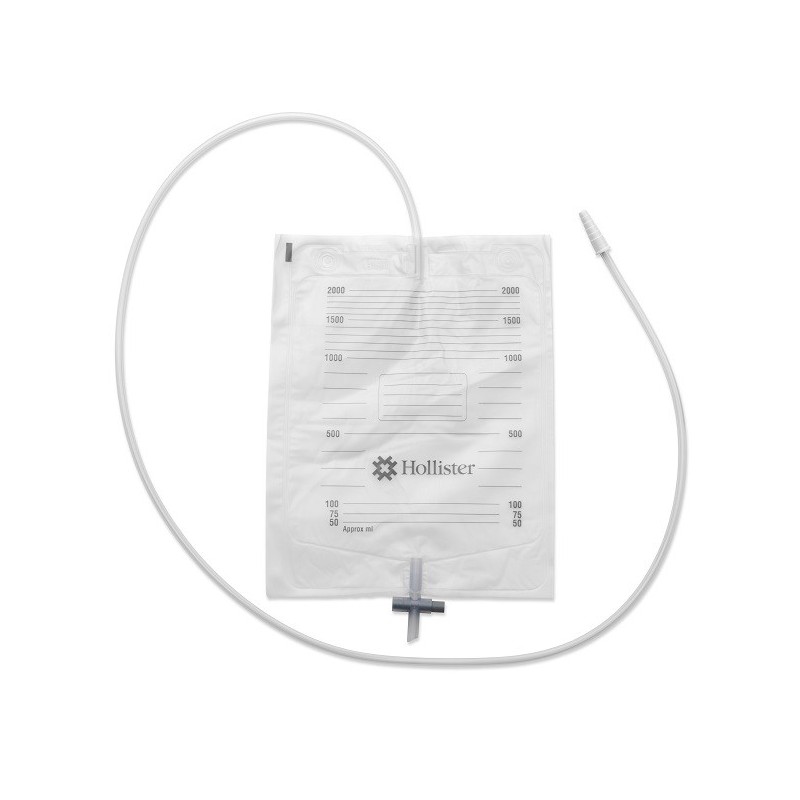 Sacca urina da letto hollister con antireflusso e rubinettodi scarico tubo 130 cm 30 pezzi