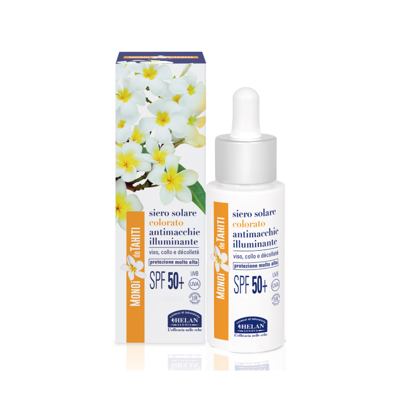 Monoi de tahiti ata siero solare colorato illuminante antimacchie spf50+ 30 ml