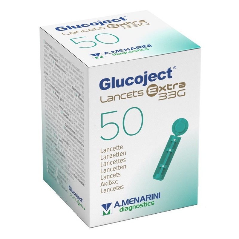 Lancetta pungidito glucoject extra gauge 33 50 pezzi Lancetta pungidito glucoject extra gauge 33 50 pezzi