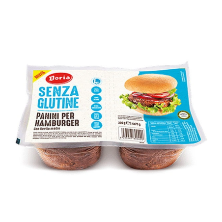 Doria panini hamburger 4x75 g