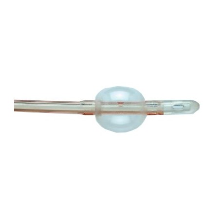 Catetere folysil scanalato in silicone lunghezza 40 cm 2vie2 fori linea radiopaca con palloncino 15 ml valvola arancione ch16 1 