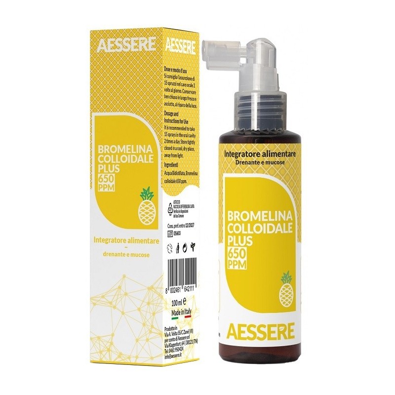 Bromelina colloidale plus spray 650 ppm 100 ml Bromelina colloidale plus spray 650 ppm 100 ml