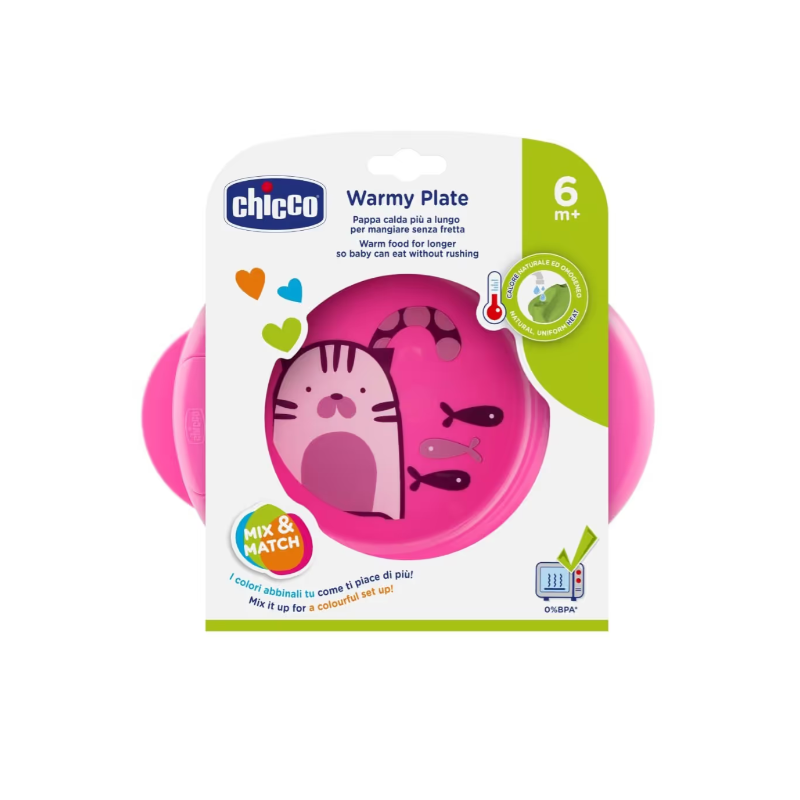Chicco piatto pappacalda 6m+ rosa Chicco piatto pappacalda 6m+ rosa