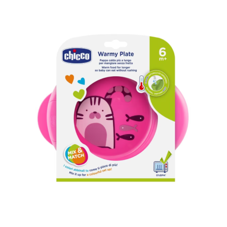 Chicco piatto pappacalda 6m+ rosa Chicco piatto pappacalda 6m+ rosa