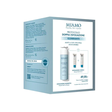 Miamo cofanetto 2025 esfoliante illuminante 1 enzyme peel 50ml + 2 renewal peel 5 ml omaggio Miamo cofanetto 2025 esfoliante illuminante 1 enzyme peel 50ml + 2 renewal peel 5 ml omaggio