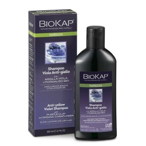 Biokap bellezza shampoo viola antigiallo 200 ml biosline