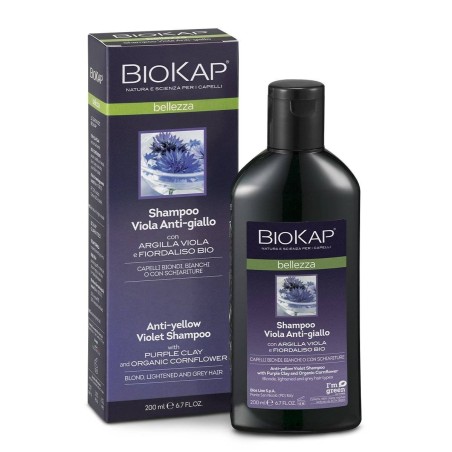 Biokap bellezza shampoo viola antigiallo 200 ml biosline