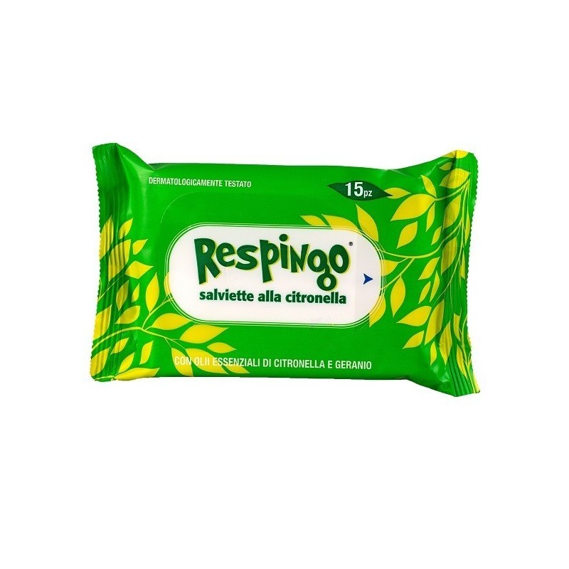 Respingo salviette citronella 15 pezzi