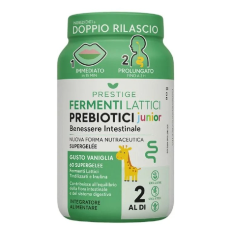 Supergelee fermenti lattici junior 60 caramelle gommose