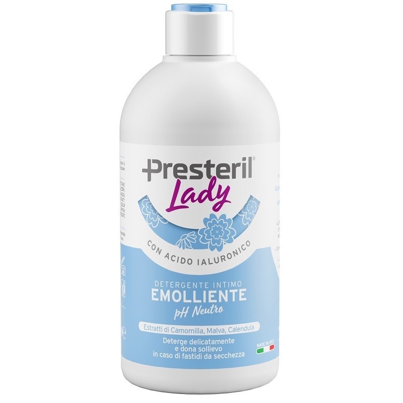 Lady presteril detergente intimo emolliente/ph neutro 500 ml
