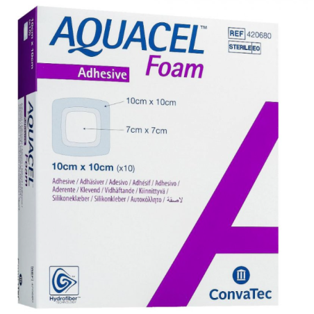 Medicazione avanzata aquacel foam pro misura 10x10 cm 10 pezzi